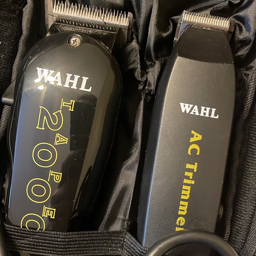 Wahl taper 200 clippers and AC trimmers with case